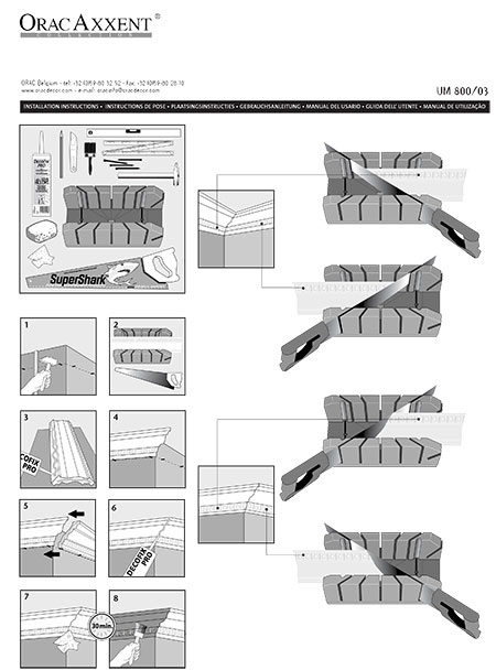 Installing coving guide